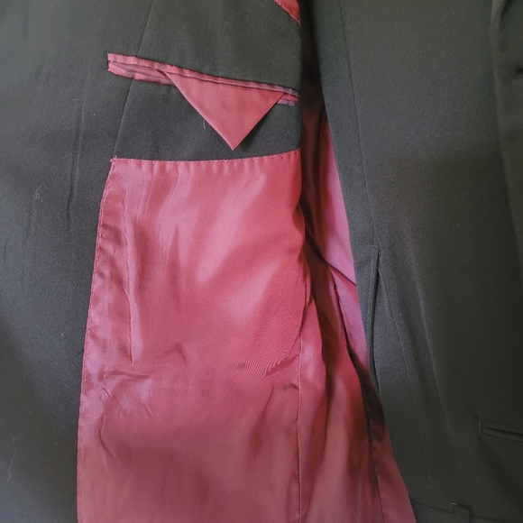 Bellissino Black Single Breast Suit Jacket & Straight Leg Trousers, Size 40L - Picture 2 of 16